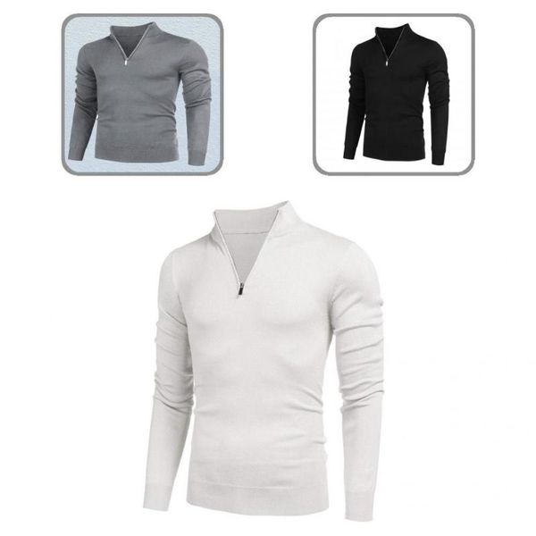 men's sweaters skin-friendly great warm spring shirt pullover sweater zipper for daily wear, White;black
men's sweaters skin-friendly great warm spring shirt pullover sweater zipper for daily wear, White;black