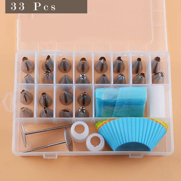 37pcs/set cream piping nozzles stainless steel flower icing pastry tips bag cupcake kitchen baking cake decorating tools &
37pcs/set cream piping nozzles stainless steel flower icing pastry tips bag cupcake kitchen baking cake decorating tools &