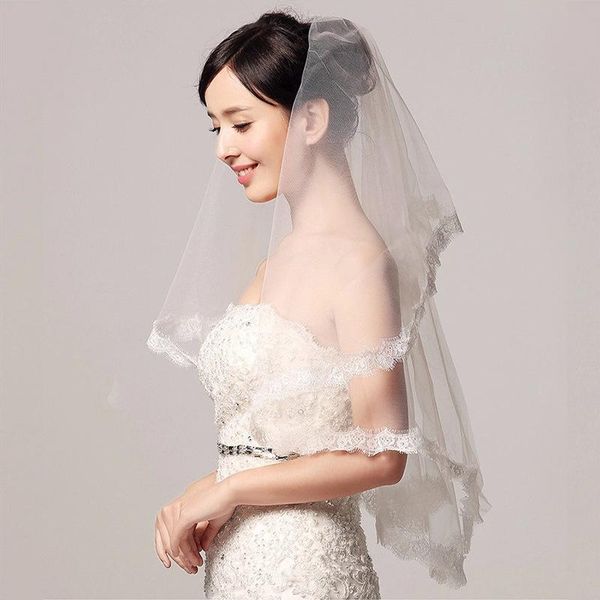 bridal veils simple women soft tulle wedding veil one layer party accessories white ivory, Black
bridal veils simple women soft tulle wedding veil one layer party accessories white ivory, Black