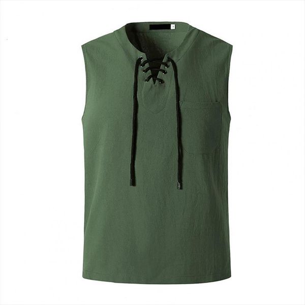 summer mens fashion v neck soft cotton linen sleeveless bandage yoga pure color vest all match, White;black
summer mens fashion v neck soft cotton linen sleeveless bandage yoga pure color vest all match, White;black