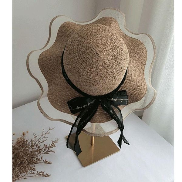 wide brim hats summer women sun straw hat with lace bowknot beach travel big uv protection paper cap for girl, Blue;gray
wide brim hats summer women sun straw hat with lace bowknot beach travel big uv protection paper cap for girl, Blue;gray