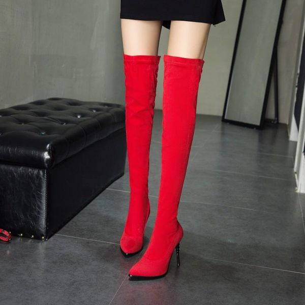 boots oversized 10 - thigh high knee over the women ladies european and american fine heel tall, Black
boots oversized 10 - thigh high knee over the women ladies european and american fine heel tall, Black