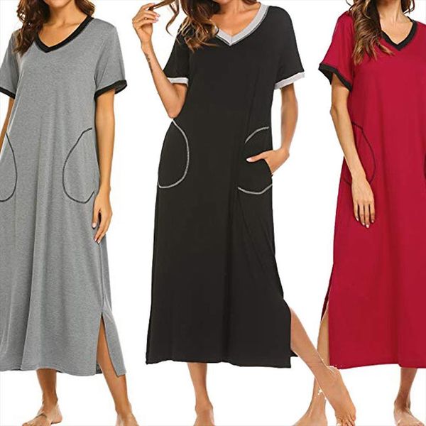 off shoulder star print night womens sleepwears dress o neck short sleeve loose pocket female long nightgown summer ladies l, Black;red
off shoulder star print night womens sleepwears dress o neck short sleeve loose pocket female long nightgown summer ladies l, Black;red