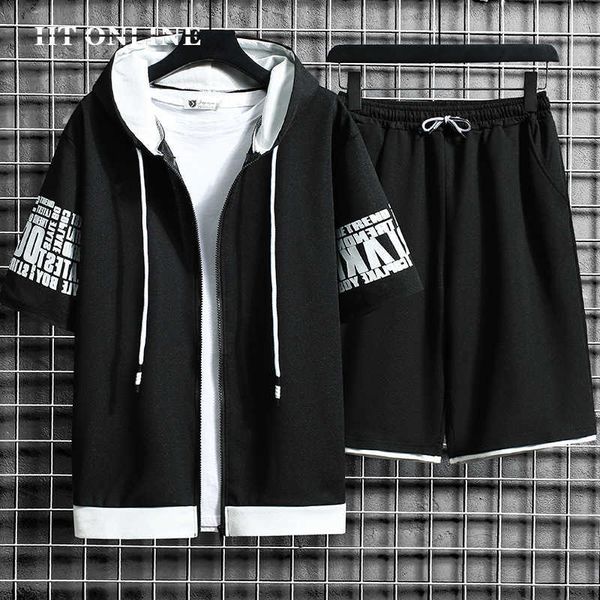 fashion men's sets hooded summer casual sportswear men short sleeve zipper +shorts 2 piece hip hop streetwear male tracksuit 210603, Gray
fashion men's sets hooded summer casual sportswear men short sleeve zipper +shorts 2 piece hip hop streetwear male tracksuit 210603, Gray