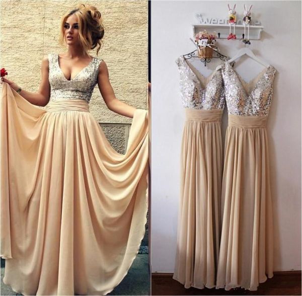 bridesmaid dress silver sequins dresses 2021 v neck zipper back wedding guest long ruched a line chiffon vestidos de festa, White;pink
bridesmaid dress silver sequins dresses 2021 v neck zipper back wedding guest long ruched a line chiffon vestidos de festa, White;pink