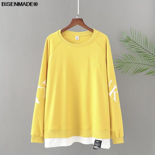 plus size t-shirt women clothing hoodies & sweatshirts 2021 autumn loose casual embroidery printing color long sleeve 6709, Black 
plus size t-shirt women clothing hoodies & sweatshirts 2021 autumn loose casual embroidery printing color long sleeve 6709, Black