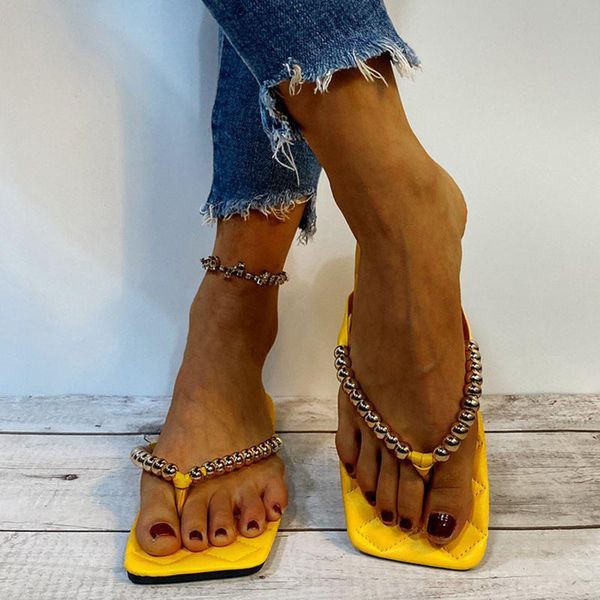 women's slippers outer fashion metal beaded foreign wear sandals style large size european beach shoes, Black
women's slippers outer fashion metal beaded foreign wear sandals style large size european beach shoes, Black