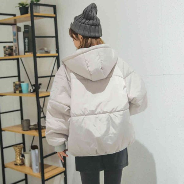 winter jacket women's short cotton padded jacket fashion bf college style student thickened down women, Black
winter jacket women's short cotton padded jacket fashion bf college style student thickened down women, Black