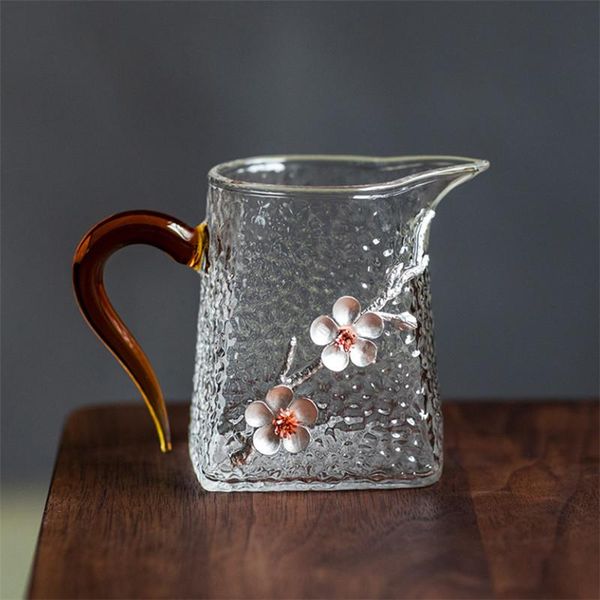 wine glasses japanese heat resistant large glass teapot with handle creative 3d plum teacup transparent hammer pattern chahai drinkware
wine glasses japanese heat resistant large glass teapot with handle creative 3d plum teacup transparent hammer pattern chahai drinkware