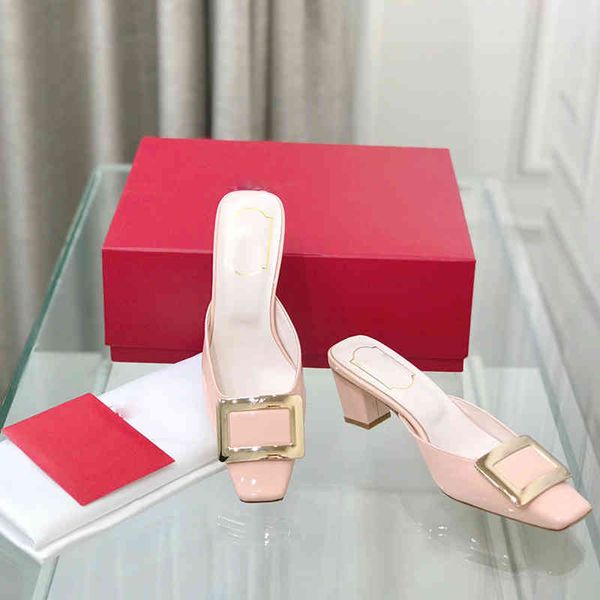 70% off wholesale flip-flops summer metal square buckle slippers mid heeled baotou half drag holiday female thick heel sandals outer wear mu, Black
70% off wholesale flip-flops summer metal square buckle slippers mid heeled baotou half drag holiday female thick heel sandals outer wear mu, Black