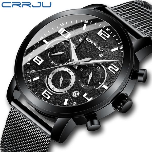 wristwatches crrju brand 2021 outdoor sports and leisure fashion high-end electroplating non-fading multi-function six-pin men's watch, Slivery;brown
wristwatches crrju brand 2021 outdoor sports and leisure fashion high-end electroplating non-fading multi-function six-pin men's watch, Slivery;brown