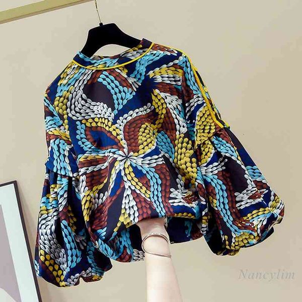 blouses mujer de moda women's long lantern sleeve chiffon shirt autumn clothes female print blouses blusas, White
blouses mujer de moda women's long lantern sleeve chiffon shirt autumn clothes female print blouses blusas, White