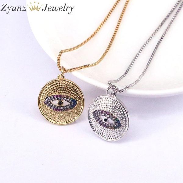 pendant necklaces 5pcs, round gold / silver color eye necklace women fashion jewelry cubic zirconia choker for girls gift
pendant necklaces 5pcs, round gold / silver color eye necklace women fashion jewelry cubic zirconia choker for girls gift