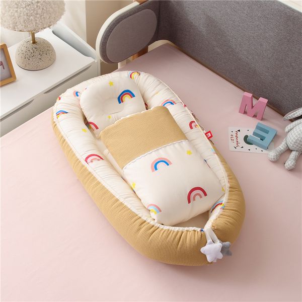 50x85cm portable baby nest cotton baby crib with quilt toddler bed bassinet for baby bed cunas para el bebe
50x85cm portable baby nest cotton baby crib with quilt toddler bed bassinet for baby bed cunas para el bebe