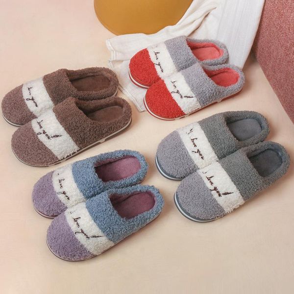 slippers women's cotton autumn and winter couples home color matching non-slip men's thickening household, Black
slippers women's cotton autumn and winter couples home color matching non-slip men's thickening household, Black