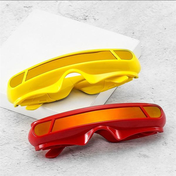 sunglasses 2021 future technology science fiction glasses polarized color film fashion cool anti-ultraviolet sunshade, White;black
sunglasses 2021 future technology science fiction glasses polarized color film fashion cool anti-ultraviolet sunshade, White;black