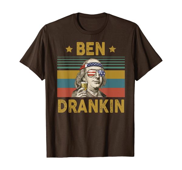 Ben Drankin Funny 4th of July Vintage Retro T-Shirt, Mainly pictures 
Ben Drankin Funny 4th of July Vintage Retro T-Shirt, Mainly pictures