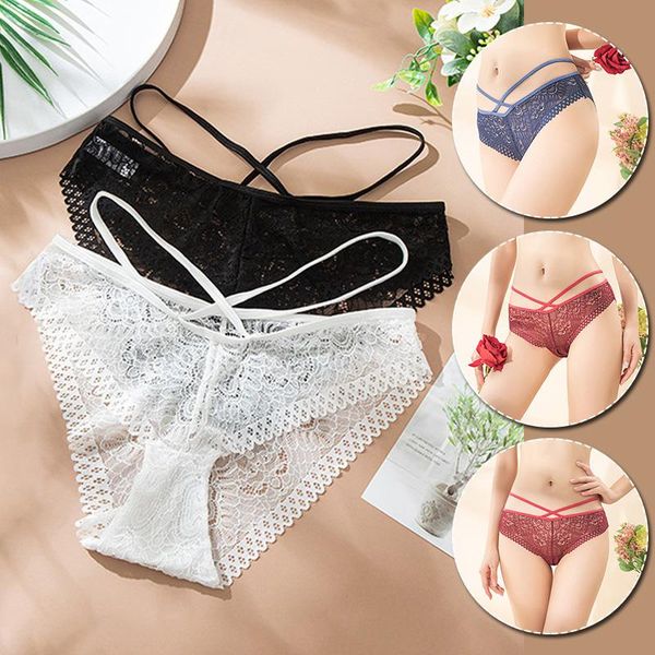 women's panties hollow out perspective underwear lace pearl decor cross thin belt thong low waist, Black;pink
women's panties hollow out perspective underwear lace pearl decor cross thin belt thong low waist, Black;pink
