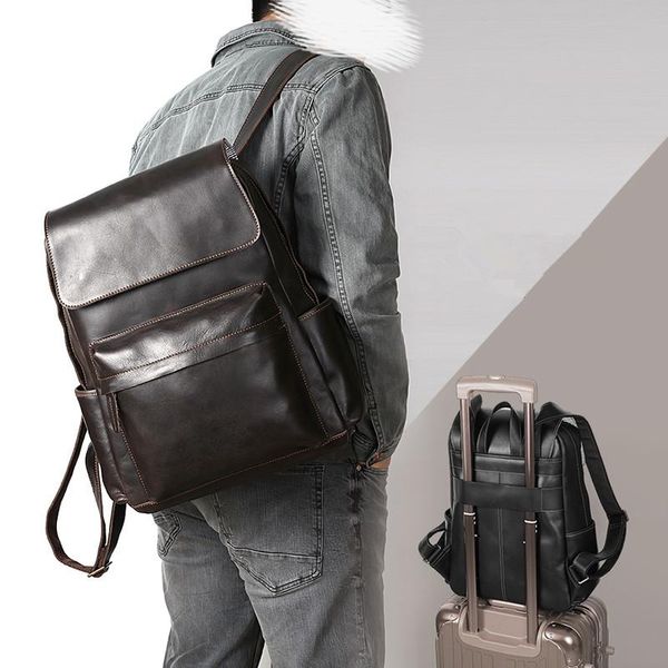backpack retro crazy horse leather men's male lapbag large capacity travel backpacks leisure the first layer of bags
backpack retro crazy horse leather men's male lapbag large capacity travel backpacks leisure the first layer of bags