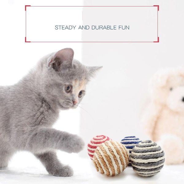 cat toys play chewing toy sisal straw pet rope weave ball teaser cats products for pets supplies
cat toys play chewing toy sisal straw pet rope weave ball teaser cats products for pets supplies
