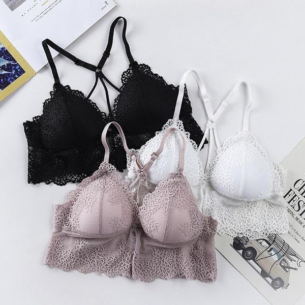 bras french style bra women bralette lace sling beauty back seamless padded push up integrated underwireless underwear n, Red;black
bras french style bra women bralette lace sling beauty back seamless padded push up integrated underwireless underwear n, Red;black