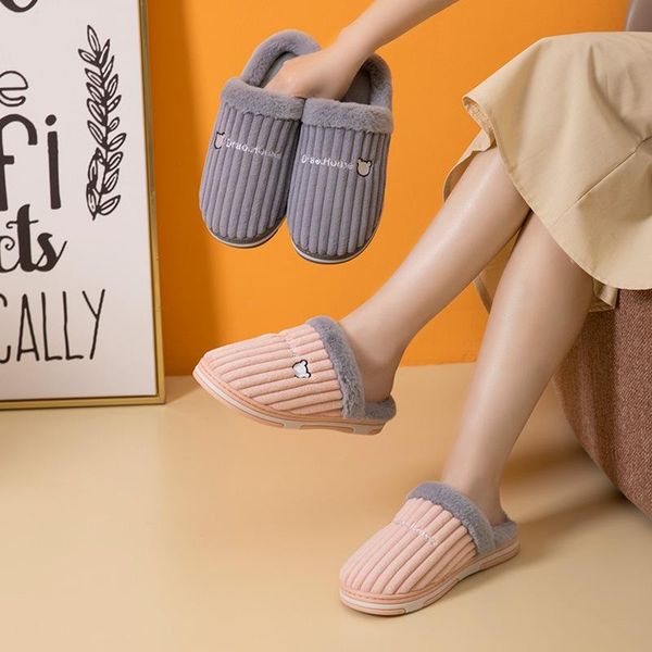 slippers winter indoor women cotton house plush soft comfortable fashion solid color non-slip for bedroom, Black
slippers winter indoor women cotton house plush soft comfortable fashion solid color non-slip for bedroom, Black