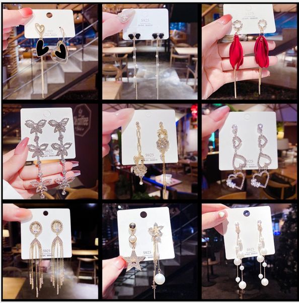 color mixed long tassel dangle earrings korea 925 silver earrings explosions simple jewelry female wholesale fast ship
color mixed long tassel dangle earrings korea 925 silver earrings explosions simple jewelry female wholesale fast ship