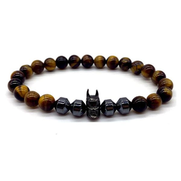 bracelet 2021 classic black batman charm men's handmade 8mm hematite tiger eye stone bead, Golden;silver
bracelet 2021 classic black batman charm men's handmade 8mm hematite tiger eye stone bead, Golden;silver