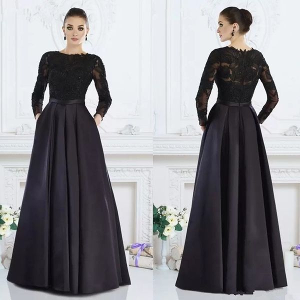 black long sleeves elegant formal dress a-line jewel lace beaded mother of the bride dresses custom made women evening wear, Black;red
black long sleeves elegant formal dress a-line jewel lace beaded mother of the bride dresses custom made women evening wear, Black;red