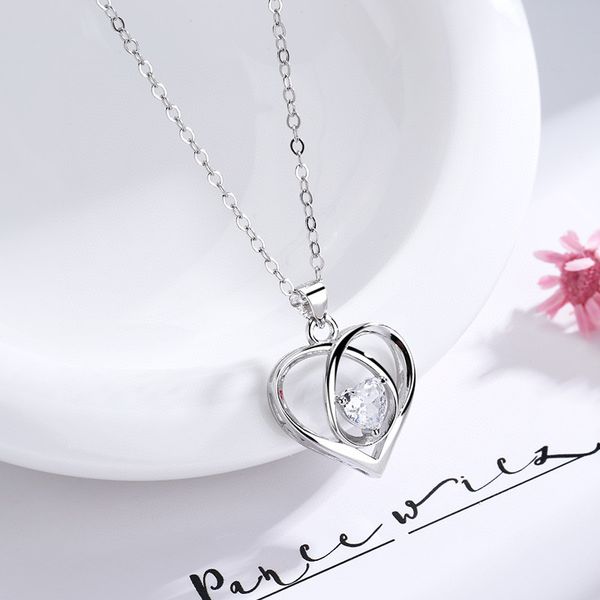 heart pendant necklace for women s925 sliver forever love jewelry mother girlfriend wife without gift box, Silver
heart pendant necklace for women s925 sliver forever love jewelry mother girlfriend wife without gift box, Silver