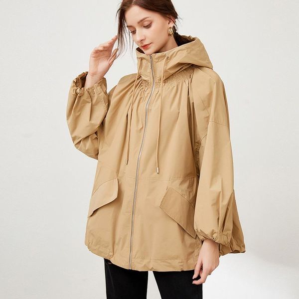 women's trench coats lady hooded coat plus size women 2021 autumn hoodies loose wind proof outwear 4xl female clothing, Tan;black
women's trench coats lady hooded coat plus size women 2021 autumn hoodies loose wind proof outwear 4xl female clothing, Tan;black