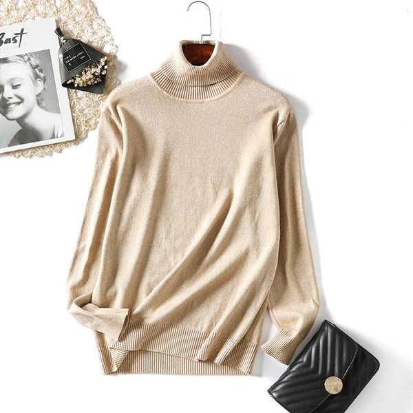 women's sweaters shiny lurex casual thick 2021 autumn winter high-neck oversize sweater pullover women warm chic female loose basic, White;black
women's sweaters shiny lurex casual thick 2021 autumn winter high-neck oversize sweater pullover women warm chic female loose basic, White;black