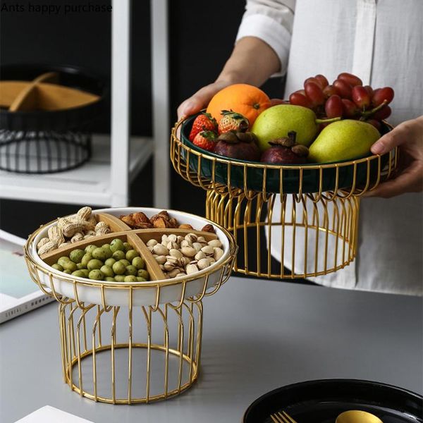 dishes & plates high foot metal fruit plate round ceramics dessert cake stand with partition home use multi grid dried snack tray wobble
dishes & plates high foot metal fruit plate round ceramics dessert cake stand with partition home use multi grid dried snack tray wobble
