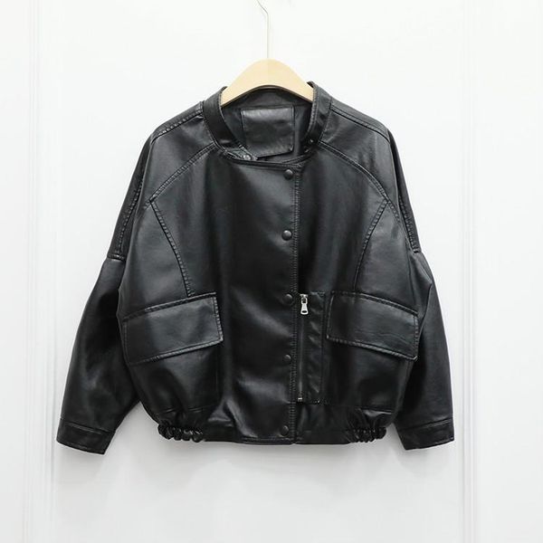 women's leather & faux girls arrival loose thin korean casual harajuku short jacket female fur pu ladies coat black moto biker jackets
women's leather & faux girls arrival loose thin korean casual harajuku short jacket female fur pu ladies coat black moto biker jackets