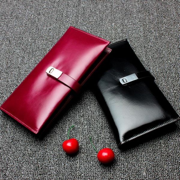 wallets women oil wax cowhide fold suit wallet long hasp classic hand clutches po holders purse carteira, Red;black
wallets women oil wax cowhide fold suit wallet long hasp classic hand clutches po holders purse carteira, Red;black