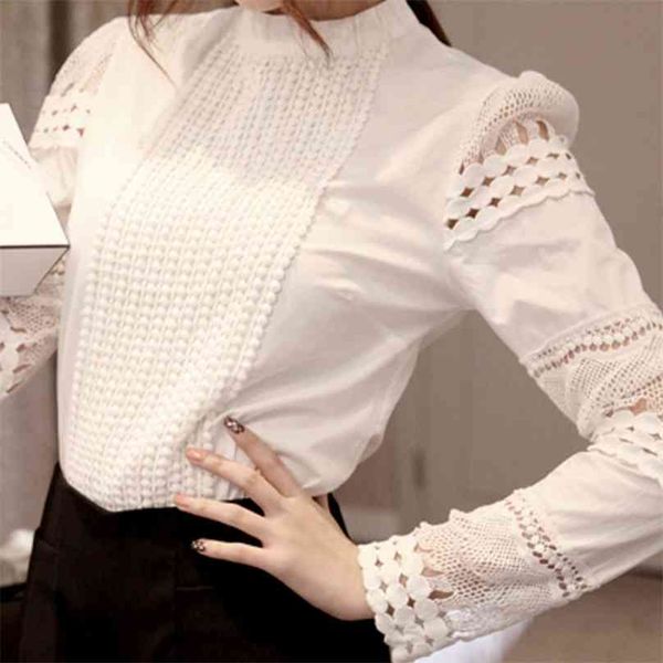 lace chiffon blouse women shirt plus size casual ladies long sleeve womens and blouses s-5xl hook flower hollow 210719, White
lace chiffon blouse women shirt plus size casual ladies long sleeve womens and blouses s-5xl hook flower hollow 210719, White