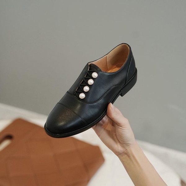 dress shoes women casual lady working pumps spring summer low heels concise genuine leather brand woman, Black
dress shoes women casual lady working pumps spring summer low heels concise genuine leather brand woman, Black