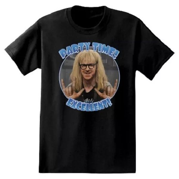 saturday night live snl wayne's world party time excellent t-shirt authentic, White;black
saturday night live snl wayne's world party time excellent t-shirt authentic, White;black