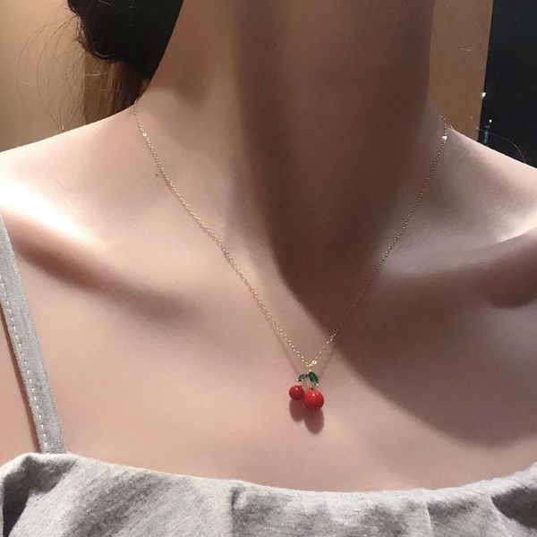 chains silver cherry crystal necklace niche design lovely girl contracted temperament light luxury chain of clavicle
chains silver cherry crystal necklace niche design lovely girl contracted temperament light luxury chain of clavicle