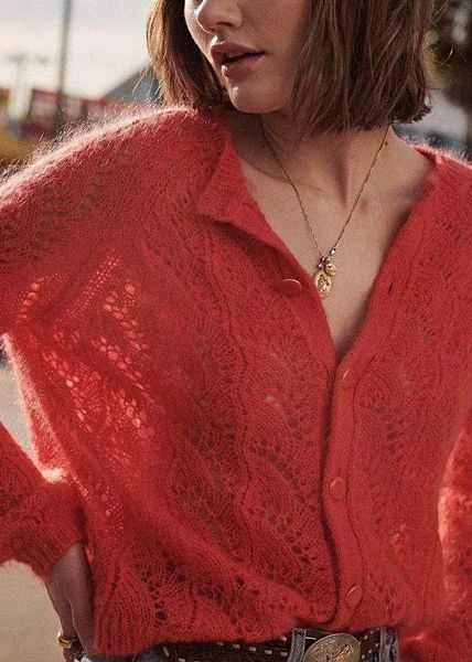 women's jackets 2021 spring and autumn french lazy style hollow out short round neck knitting cardigan wool thin white, Black;brown
women's jackets 2021 spring and autumn french lazy style hollow out short round neck knitting cardigan wool thin white, Black;brown
