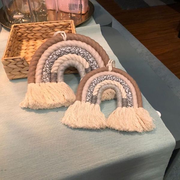 decorative objects & figurines 449c room decoration handmade woven cotton rope rainbow wall hanging po props
decorative objects & figurines 449c room decoration handmade woven cotton rope rainbow wall hanging po props