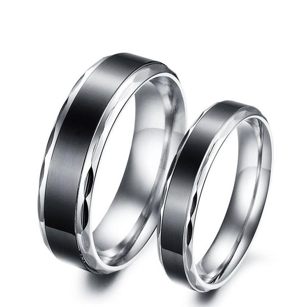 cluster rings fashion glamour 316l stainless steel for men women simple black/white couple engagement ring drop anneau gift, Golden;silver
cluster rings fashion glamour 316l stainless steel for men women simple black/white couple engagement ring drop anneau gift, Golden;silver