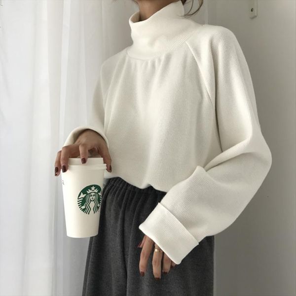 large size bottoming shirt womens women sweaters autumn winter fashion style loose outer pullover high neck thick inner knit sweat, White;black
large size bottoming shirt womens women sweaters autumn winter fashion style loose outer pullover high neck thick inner knit sweat, White;black
