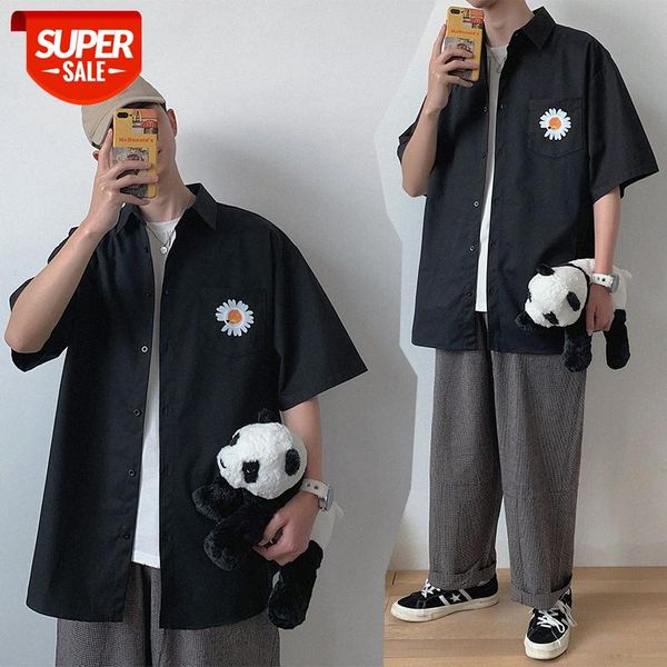 all-match long-sleeved casual shirt short-sleeved men's loose tooling couple trend #ky0f, White;black
all-match long-sleeved casual shirt short-sleeved men's loose tooling couple trend #ky0f, White;black