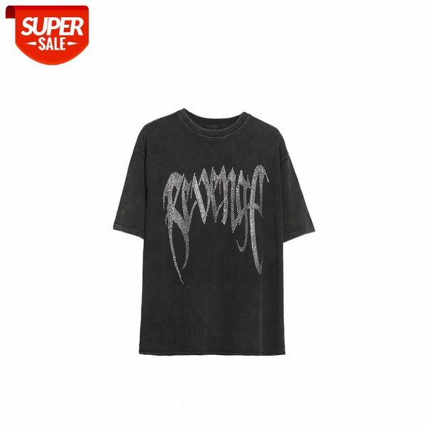 revenge high street rhinestone washing water fried flower making old craft hip hop short sleeve t-shirt men and women same style #rz81, White;black
revenge high street rhinestone washing water fried flower making old craft hip hop short sleeve t-shirt men and women same style #rz81, White;black