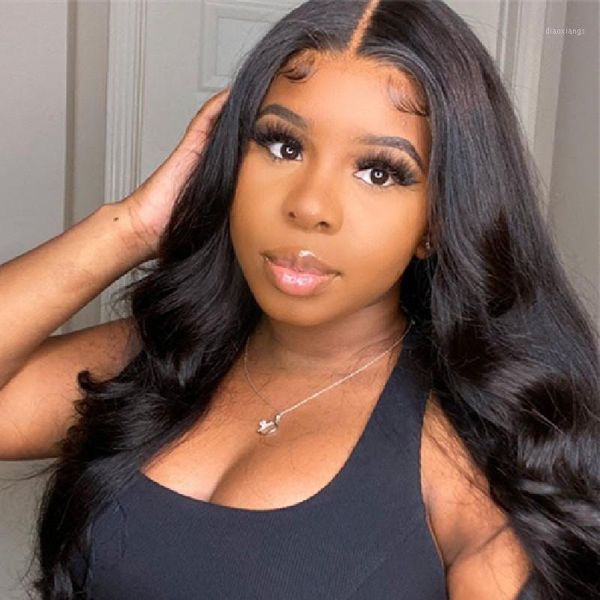 natural black long human hair lace front wigs 150% density middle part with hairline glueless wig for women1, Black;brown
natural black long human hair lace front wigs 150% density middle part with hairline glueless wig for women1, Black;brown