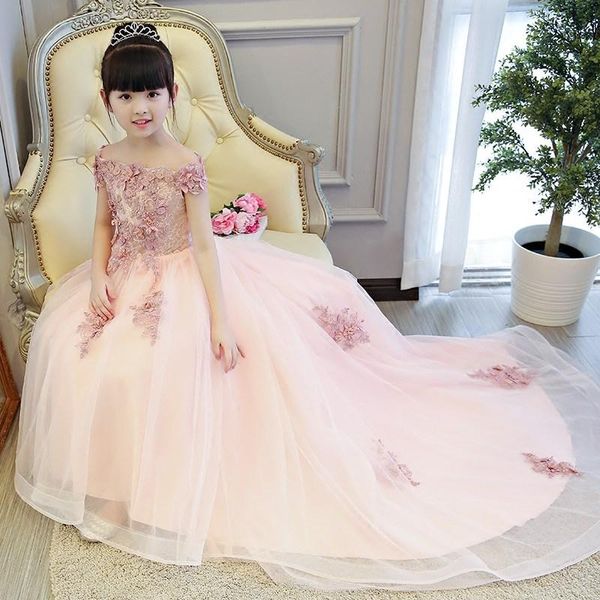 girl's dresses glizt girls shoulderless wedding dress long trailing party tulle princess birthday christmas gown first communion, Red;yellow
girl's dresses glizt girls shoulderless wedding dress long trailing party tulle princess birthday christmas gown first communion, Red;yellow