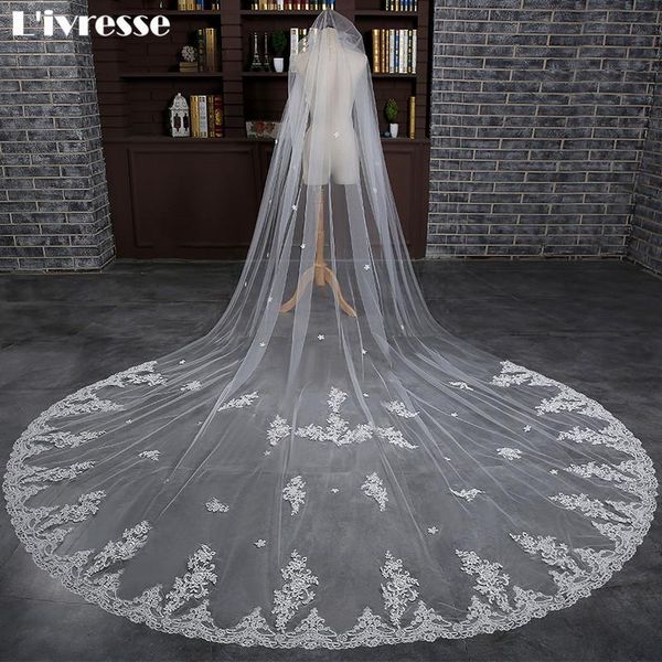 bridal veils long veil with comb luxury wedding cathedral lace edge veu de noiva 2021 voile mariage, Black
bridal veils long veil with comb luxury wedding cathedral lace edge veu de noiva 2021 voile mariage, Black