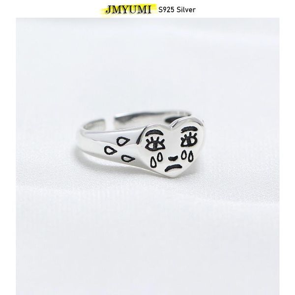cluster rings s925 sterling silver creative cry face for women trendy fashion female resizable ring jewelry ladies bar night, Golden;silver
cluster rings s925 sterling silver creative cry face for women trendy fashion female resizable ring jewelry ladies bar night, Golden;silver