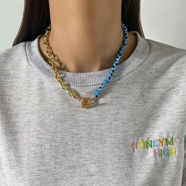 chains trend creative magic eye mix and match asymmetrical design necklace hip hop punk style jewelry accessories gift female, Silver
chains trend creative magic eye mix and match asymmetrical design necklace hip hop punk style jewelry accessories gift female, Silver